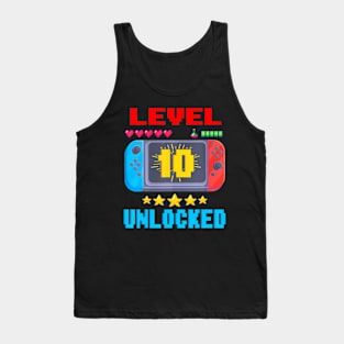 10th Birthday  Level 10  Video  Birthday Tank Top